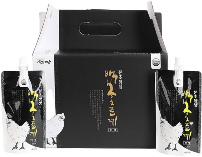 본초생생 백봉오골계진액 스파우트 130ml 1box30포(30일분), 1박스, 3.9L