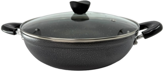 마블코팅 높은전골 냄비 업소용 가정용 국내생산, 24cm(뚜껑포함)