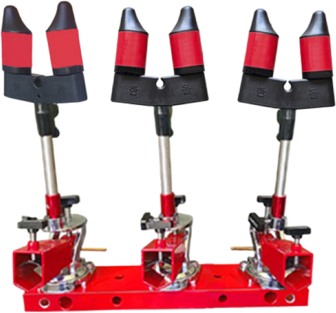 한돌상사 한돌 레일형 강력 간편 받침틀+땅꽂이, 3단