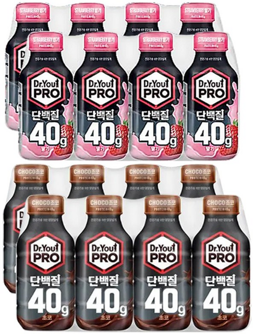 닥터유 프로 단백질 40g 초코 드링크 350ml 12개
