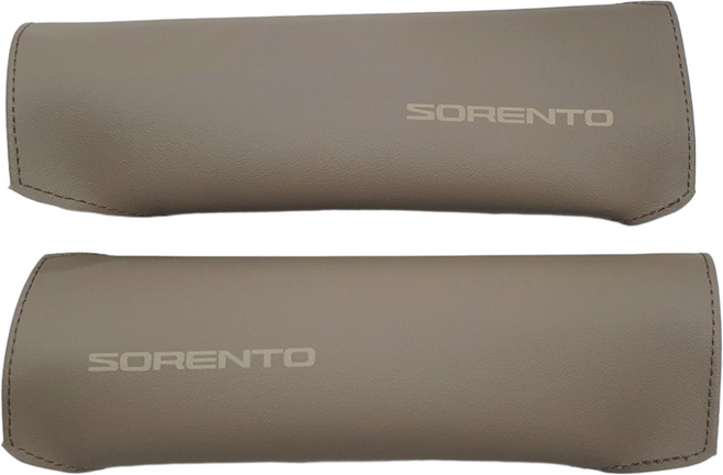 카디즈 쏘렌토 MQ4 튜닝 도어캐치 손잡이 가죽커버, 1+2열-4개(4P), 올리브브라운