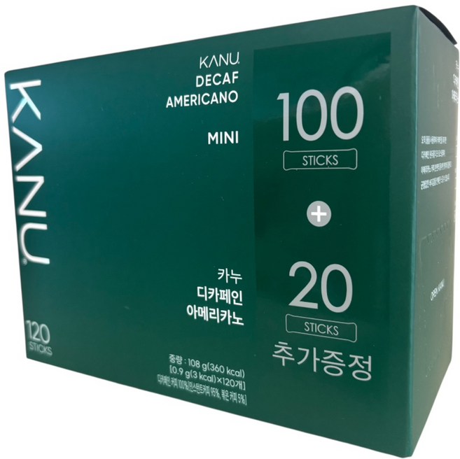 카누 미니 디카페인 아메리카노, 900mg, 120개입, 1개