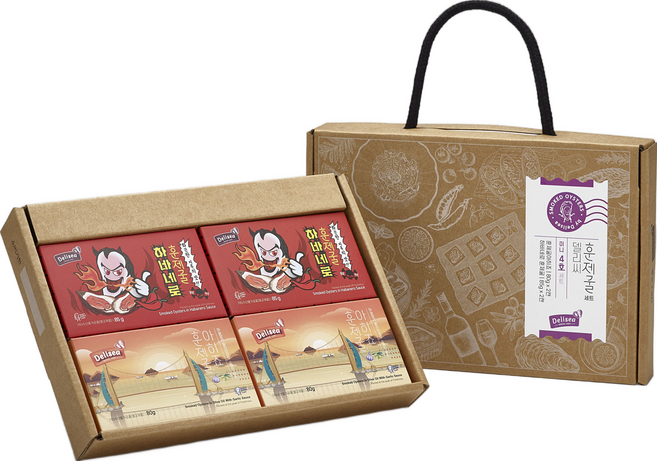 거제시) 매운 맛 훈제굴 미니 4호 (하바네로2 아히죠2), 1개, 180g