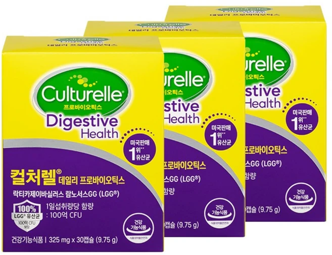 컬처렐 데일리 프로바이오틱스 30p, 30정, 3개 - 쿠팡