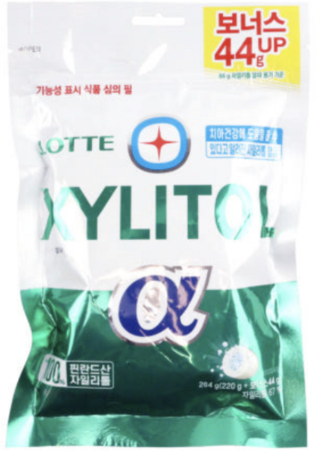롯데제과 자일리톨 알파 오리지날 리필, 264g, 1개