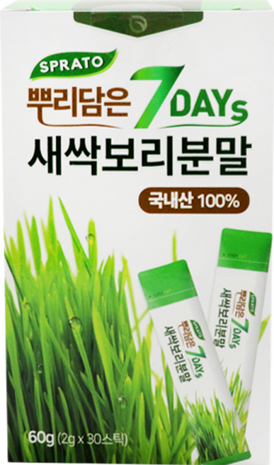 스프라토 뿌리담은 7days 새싹보리 분말, 1개, 60g