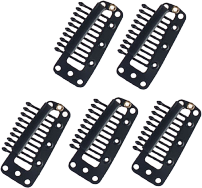 헤어엔조이 가발클립(10발) 똑딱이핀 가발고정핀 가발부자재, 1개, 10발클립(5개1세트)