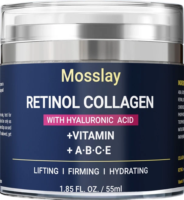 얼굴용 레티놀 크림 탄력 및 탄력 강화용 콜라겐 넥 크림 여성 및 남성을 위한 안티에이징 데이 & 나이트 페이셜 모이스처라이저 즉각적인 페이스 리프트 주름 크림, 1개, 55ml - 쿠팡