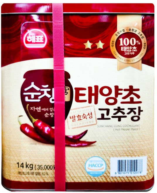 해표 순창궁 태양초 고추장, 1개, 14kg