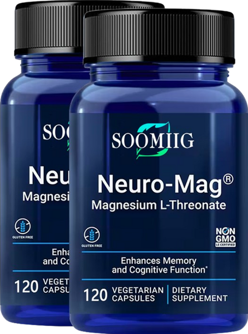 마그네슘 트레오네이트 2000 mg 캡슐 흡수율 높음 뇌 기억 및 인지 보조제 지원 스트레스 완화, 30캡슐, 30정, 1개