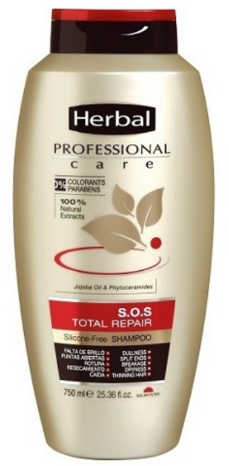 허벌 히스패니아 프로페셔널 토탈리페어 샴푸, 1개, 750ml