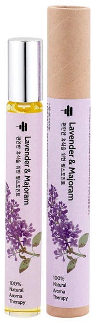 힐링팜스 라벤더&마조람 펄스포인트 아로마테라피, 1개, 10ml