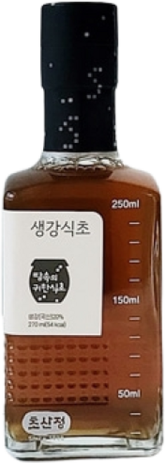 초산정 생강식초 오곡명초 천연발효 3년숙성 270ml, 3개