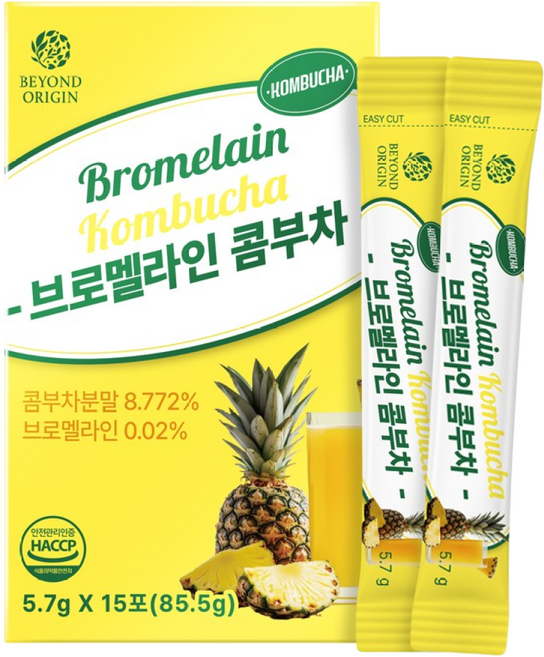 (비욘드)브로멜라인 콤부차, 1개, 15회분, 5.7g, 15개입