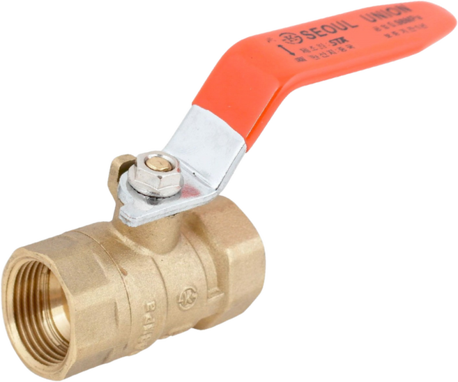 KS 볼밸브 15A 수도배관 황동 볼벨브, 1개