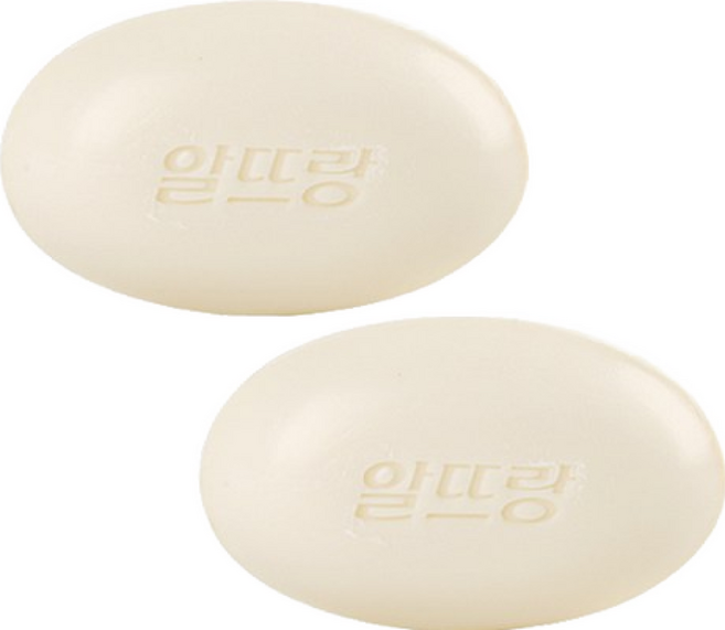 엘지생활건강 알뜨랑비누 화이트 130g 목욕비누, 40개