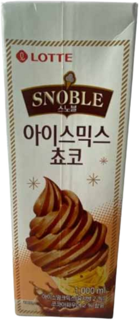 롯데 스노블 아이스믹스 쵸코 1L, 1개