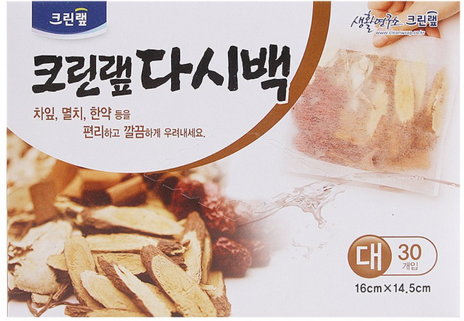 크린랩 크린다시백 (대) 30매, 대(L), 1개