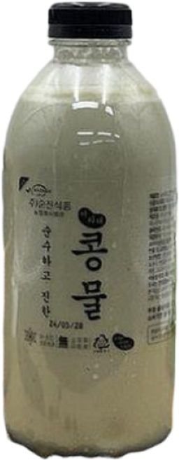 콩국수 콩국 건강한 100퍼센트 국내산 순수하고 진한 서리태콩물 1L, 서리태