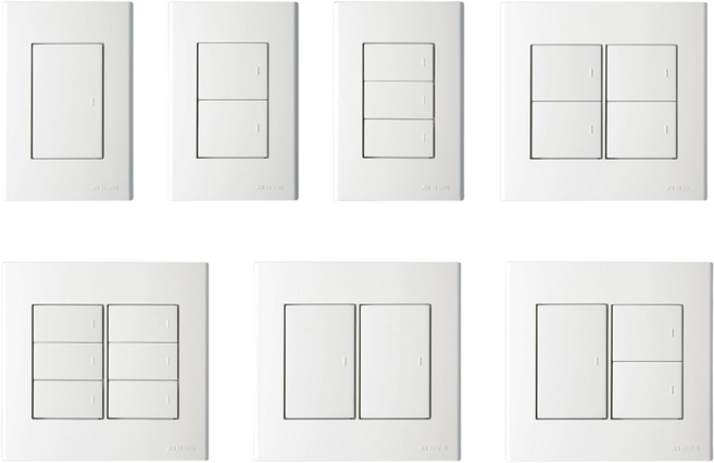 진흥 1구 2구 3구 4구 5구 1로 3로 캡형 스위치, 진흥 3구 캡형 스위치 FS시리즈 1로, 1개