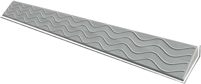 베스티스트 로봇 청소기 경사로 방문턱 안전 받침대, 그레이, 2개