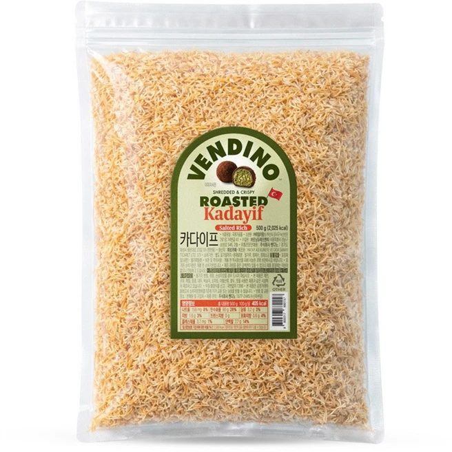 벤디노 구운 카다이프 리치 500g 튀르키예산, 1개 - 쿠팡