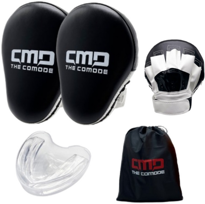 1+1 CMD 더코모드 프리미엄 복싱미트 권투 손 펀치미트, 블랙x2, 1세트