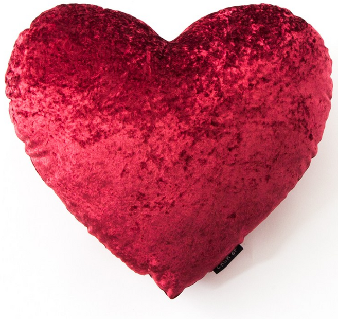 하트쿠션 샤인 벨벳 레드