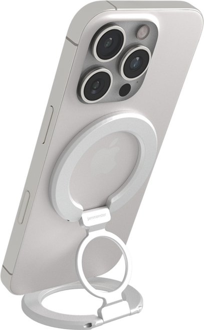 잼몬스터 괴물자력 맥세이프 그립 톡홀더 양면자석 Z-ring 제트링, 1개, 실버