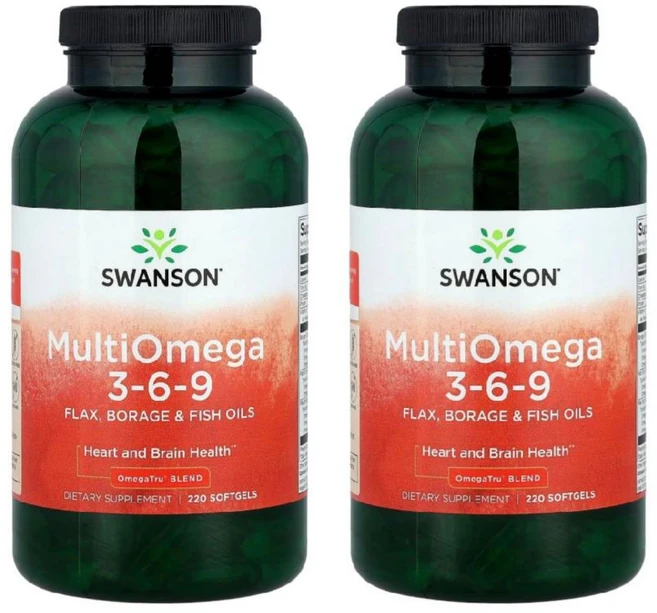 1+1 스완슨 멀티오메가3-6-9 소프트젤220정 피쉬오일 fishoil 생선오일 오메가쓰리, 220정 - 쿠팡