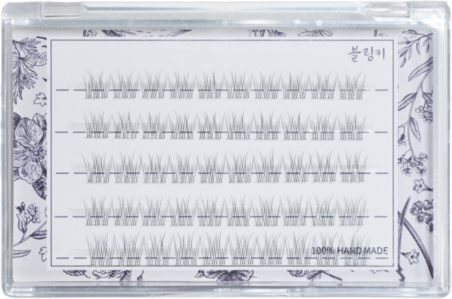 시크릿무드 가닥 속눈썹 블링키 자연스러운 속눈썹 셀프 연장 인조속눈썹, 3개, 시크릿검정(10mm-12mm)