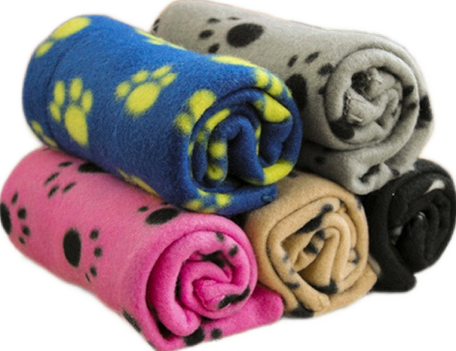 [코코스튜디오]강아지 발바닥 패턴 애견 담요, 애완동물 패션담요/핑크/S, 1개