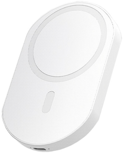 드리온 무선 충전 보조배터리 3000mAh 컴팩트 슬림 미니 사이즈, 화이트