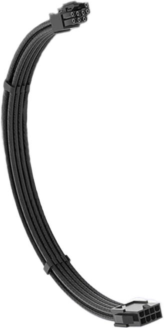 비티즈 슬리빙 케이블 그래픽카드 8핀(6+2) 보조전원 연장 케이블 블랙, 30cm, 1개