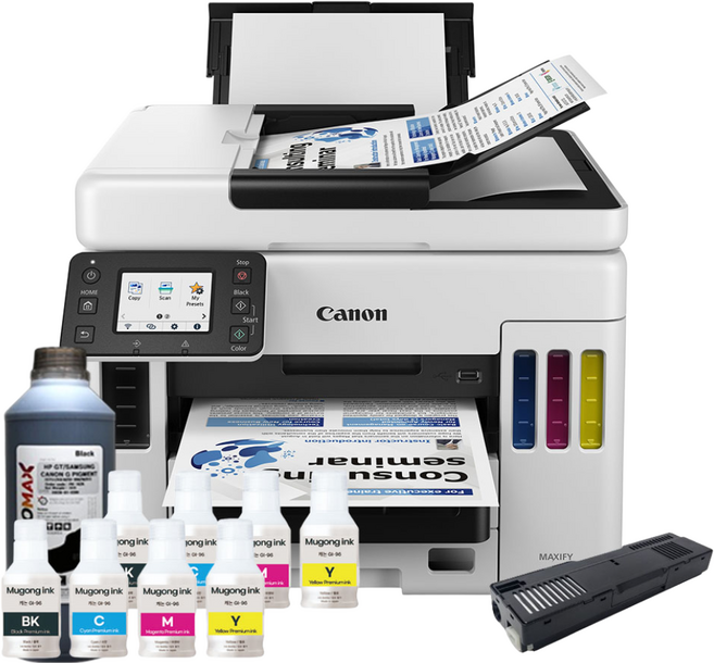 캐논 GX7092 컬러 잉크젯 팩스복합기 무한정품 풀패키지/표준패키지, 호환잉크 FULL패키지