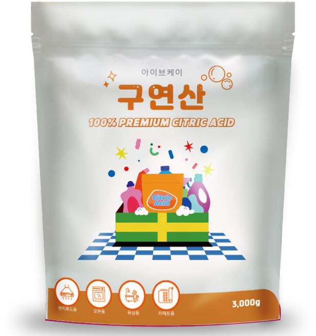아이브케이 구연산 리필형 (대용량), 3kg, 1개