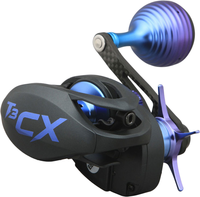 크레만 티쓰리 씨엑스 T3CX 블루커스텀 베이트릴 쭈꾸미 갑오징어 광어 참돔 문어, 우핸들 5.6대1