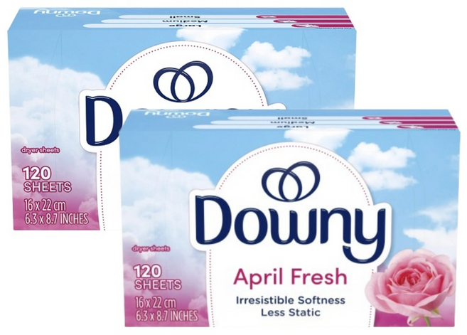 다우니 건조기시트 드라이시트 섬유유연제 120매 X 2개