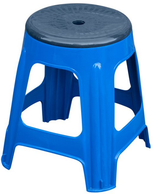 공룡플라스틱 플라스틱의자 편의점 간이 야외 행사용 포장마차 회전의자 4개, 회전의자 (청색)