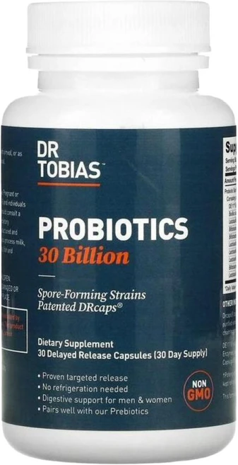 닥터토비아 프로바이오틱 300억 지연 방출 캡슐 30정, 1개 - 쿠팡