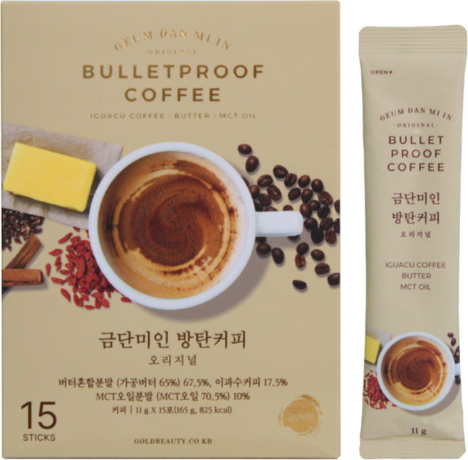 금단미인 방탄커피 1개, 10g, 15개입