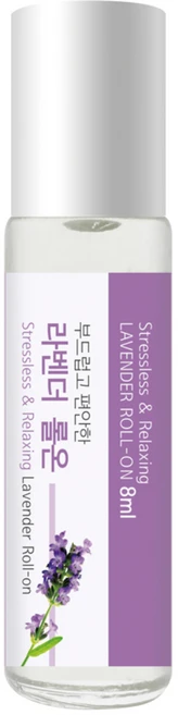 더허브샵 아로마 롤온 오일 라벤더향, 8ml, 1개 - 쿠팡