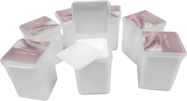 리얼뷰티 네일와이퍼 네일솜 젤네일 제거 글루닦는 리무버 패드 200매, 4개, 화이트