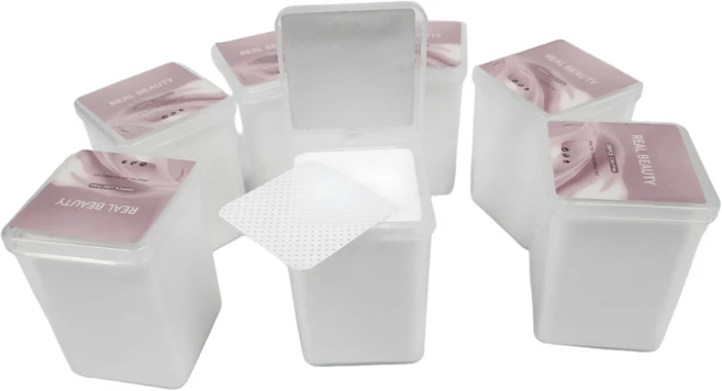 리얼뷰티 네일와이퍼 네일솜 젤네일 제거 글루닦는 리무버 패드 200매, 4개, 화이트 - 쿠팡