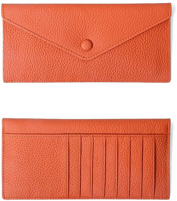 고급 소가죽 토고가죽 슬림 장지갑 편지봉투지갑 핸드폰지갑 지폐지갑 7colors