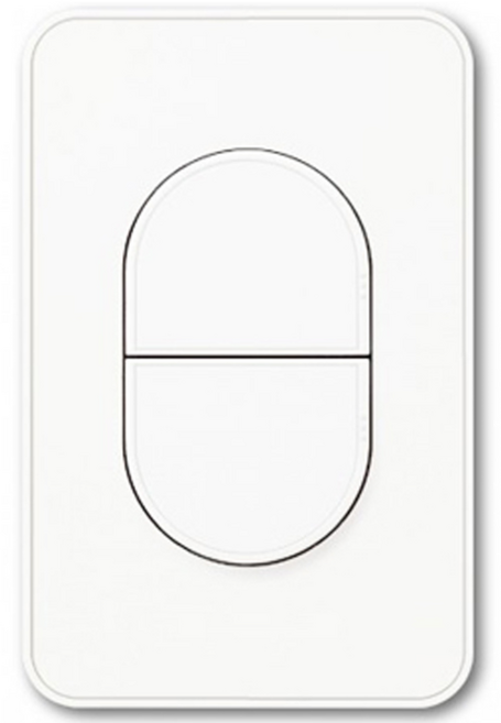 진흥전기 J시리즈 / 무광 화이트 / 무로고 / 단로 2구 스위치, 1개