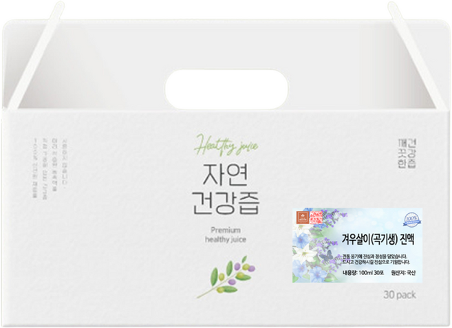 국산 겨우살이 곡기생 즙 차 건강즙 진액 엑기스 액기스 100ml 30개입, 1개