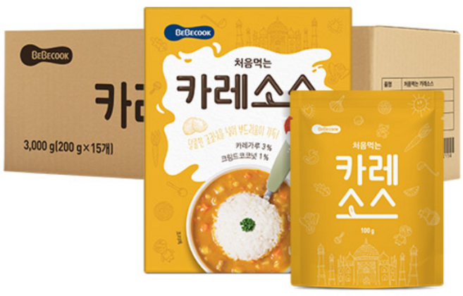 베베쿡 처음먹는 덮밥 소스, 카레, 100g, 30개