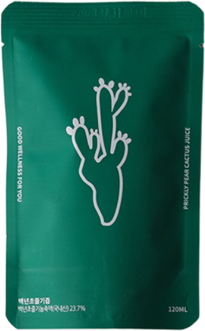 백년초즙 줄기 120ml - 한약재와 함께만든 백년초먹는법 백련초 백년초효능 천년초, 60개