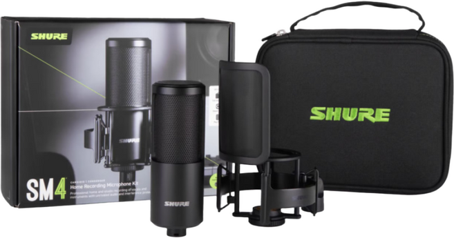 SHURE SM4 KIT 슈어 보컬용 유선 콘덴서 마이크 스튜디오 키트